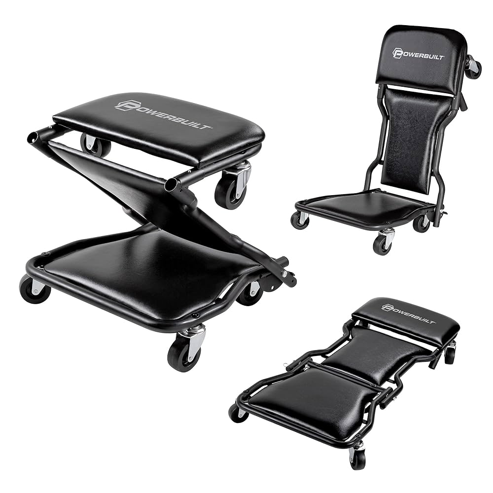 Amazon.com: Powerbuilt 42-Inch Triplex Folding Creeper